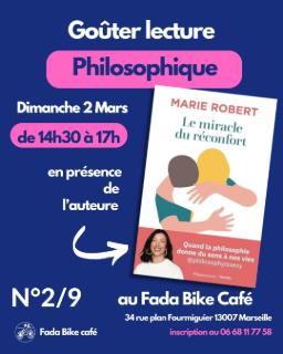 Lecture Philosophique avec Marie Robert